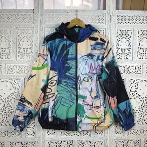 Jean Michel Basquiat Members Only Graffiti Avante Garde Artsy Jacket‎ Sz Mens L